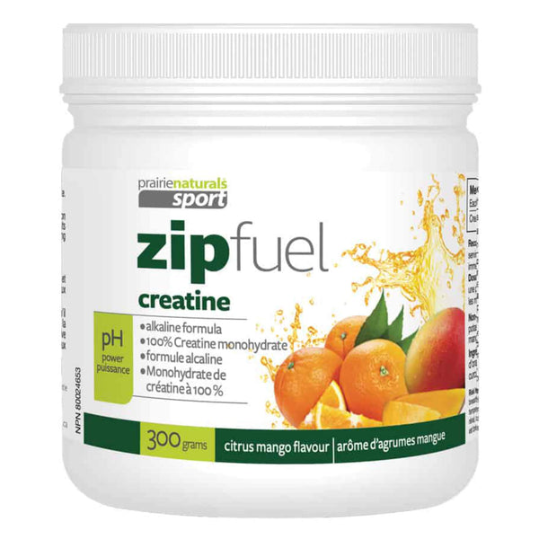 PrairieNaturals ZipFuel Creatine CitrusMangoFlavour 300grams