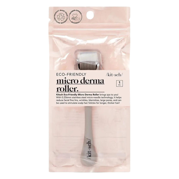 Package of Kitsch Micro Derma Facial Roller Warm Grey