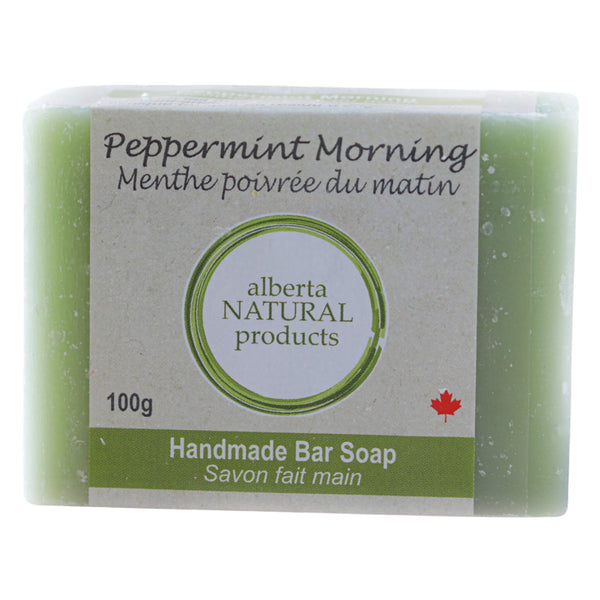 AlbertaNatural BarSoap PeppermintMorning 100g