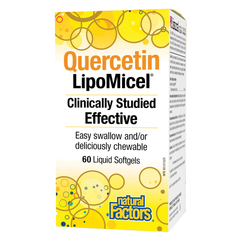 NaturalFactors QuercetinLipMicel 60LiquidSoftgels