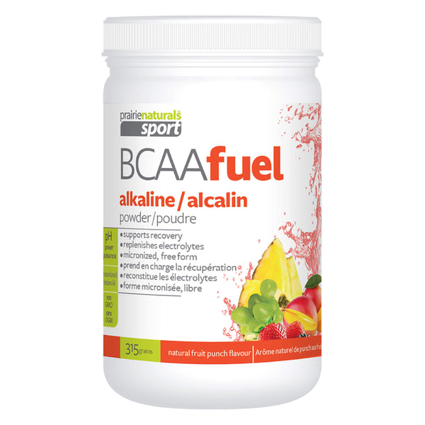 PrairieNaturals BCAAFuel NaturalFruitPunchFlavour 315GramsPowder