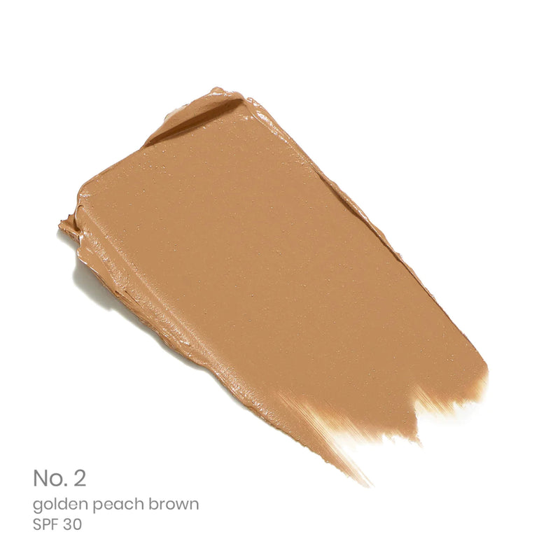 Swatch of Jane Iredale Enlighten Plus Under Eye Concealer Number 2 Golden Peach Brown SPF 30