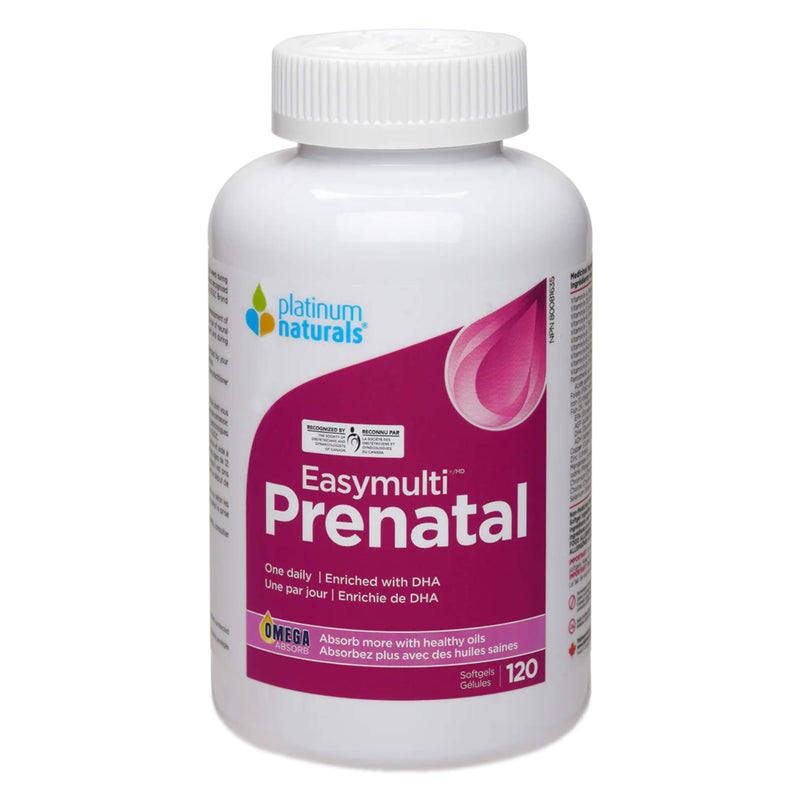 PlatinumNaturals EasymultiPrenatal OneDaily 120Softgels