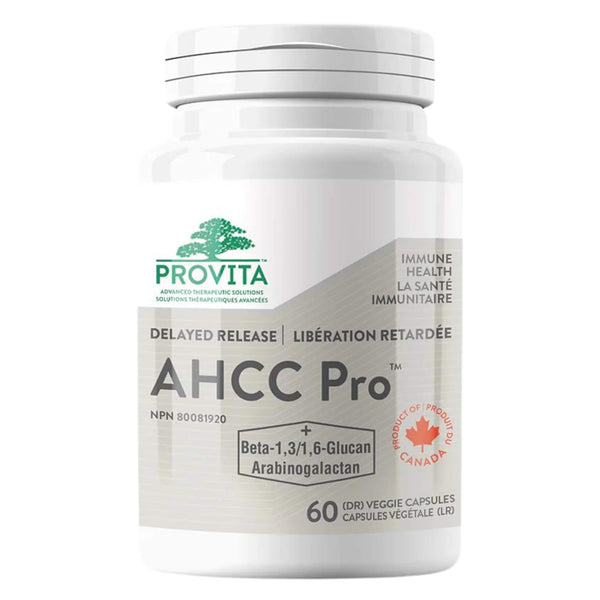 Bottle of Provita AHCC Pro 60 (DR) Veggie Capsules