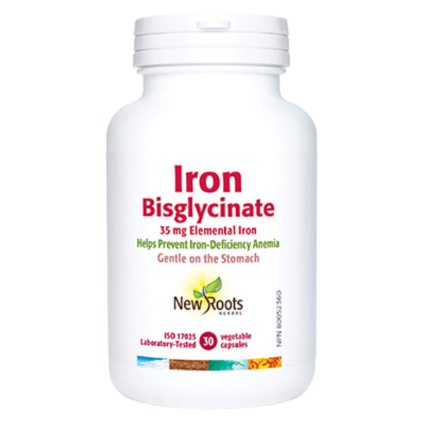 NewRoots IronBisglycinate 35mg 30VegetableCapsules