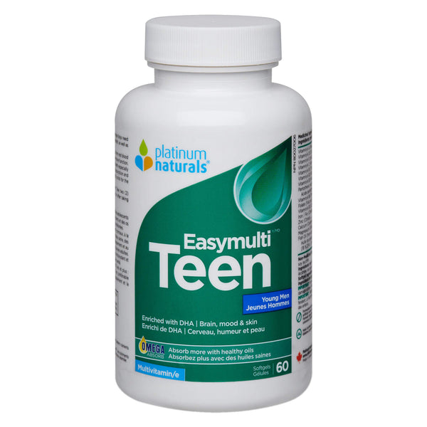 PlatinumNaturals Easymulti TeenYoungMen 60Softgels