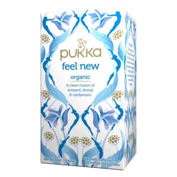 Box of Pukka Feel New 20 Tea Bags