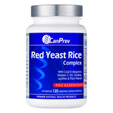 Bottle of CanPrev Red Yeast Rice Complex 120 Vegetable Capsules