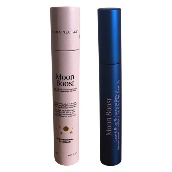 Cylinder Package & Tube of Luna Nectar Moon Boost Lash & Brow Enhancing Serum 4ml