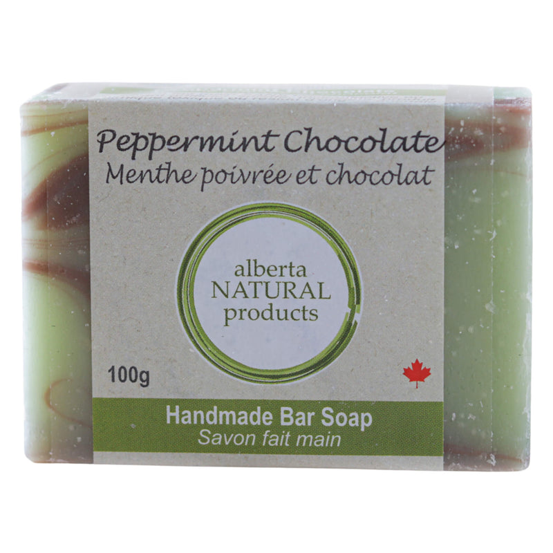 Bar of Alberta Natural Bar Soap Peppermint Chocolate 100g