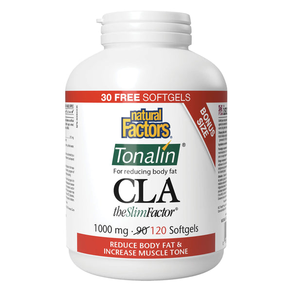 NaturalFactors CLATonalin TheSlimFactor 120Softgels