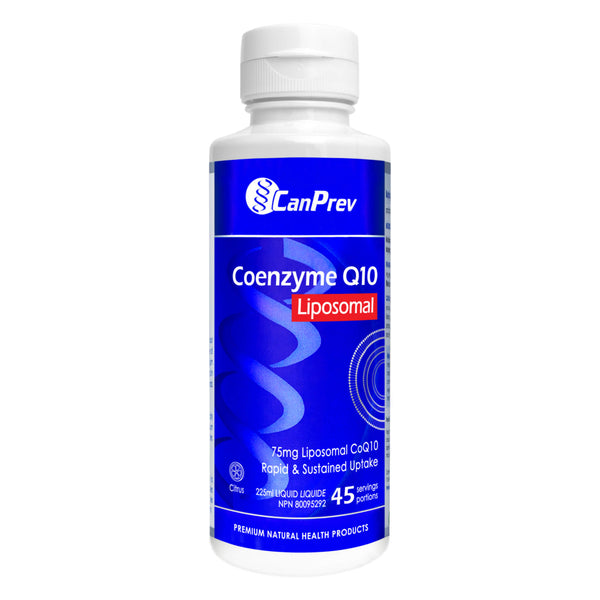 Bottle of Can Prev Liposomal Coenzyme Q10 Citrus 45 Servings 225ml