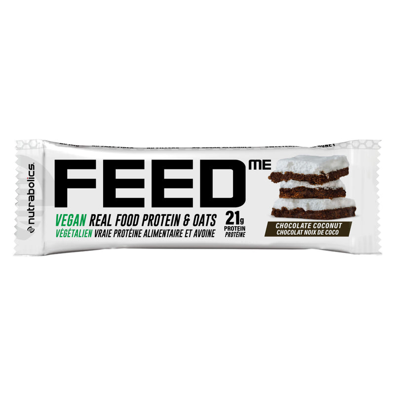 Nutrabolics FeedMe VeganRealFoodProtein&Oats ChocolateCoconut 21gProtein