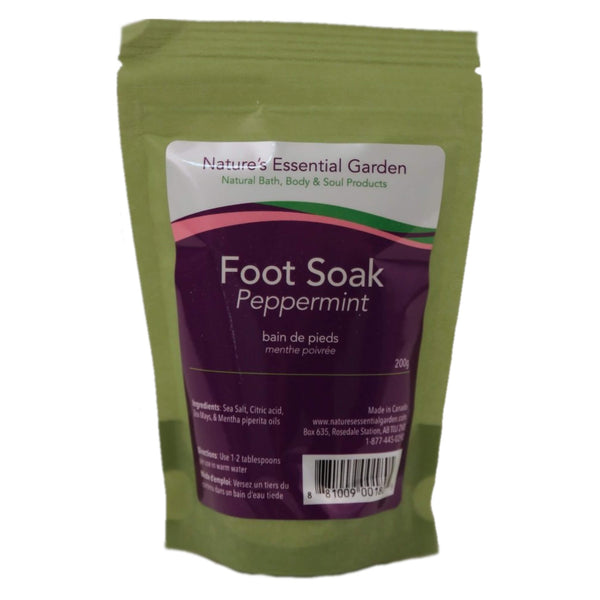 Nature'sEssentialGarden FootSoak Peppermint 200g