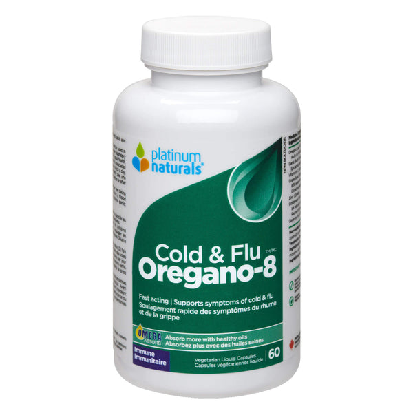 PlatinumNaturals Cold&FluOregano-8 60VegetarianLiquidCapsules