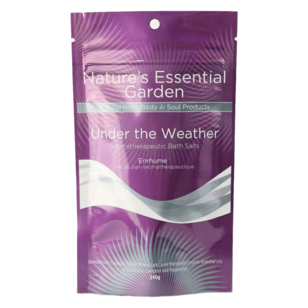 Nature'sEssentialGarden AromatherapeuticBathSalts UnderTheWeather 240g