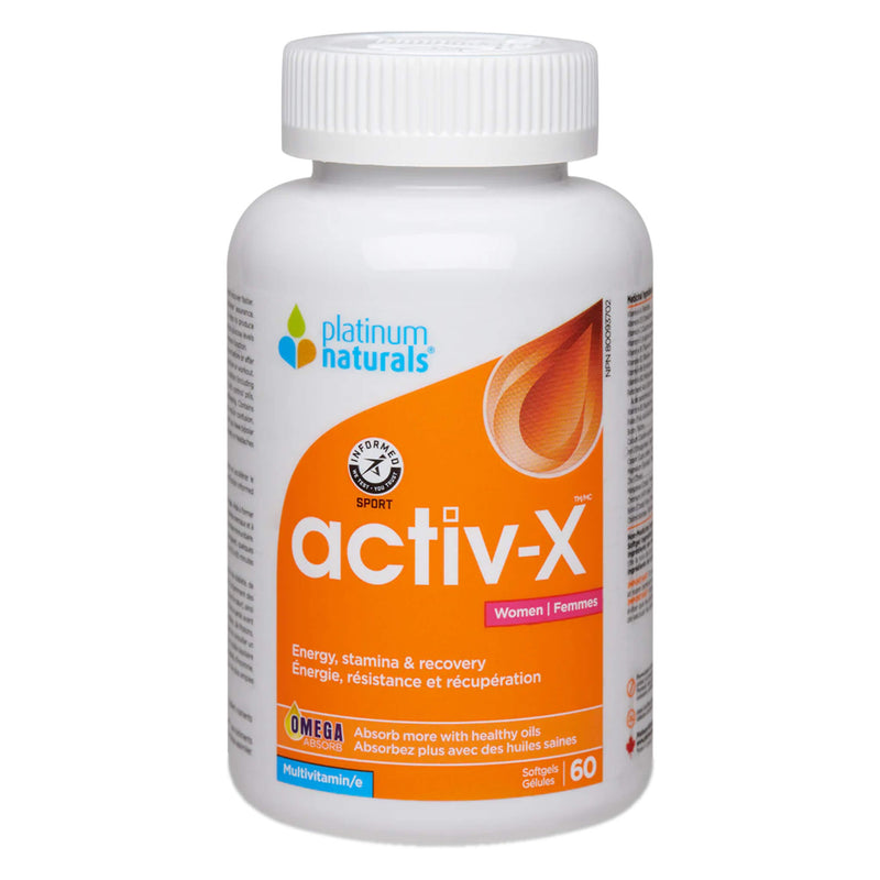 PlatinumNaturals Active-X MultivitaminWomen 60Softgels 