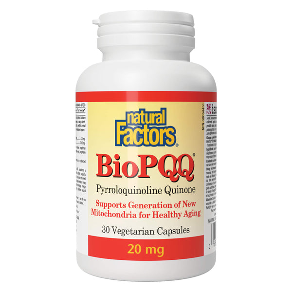 NaturalFactors BioPQQ 20mg 30VegetarianCapsules