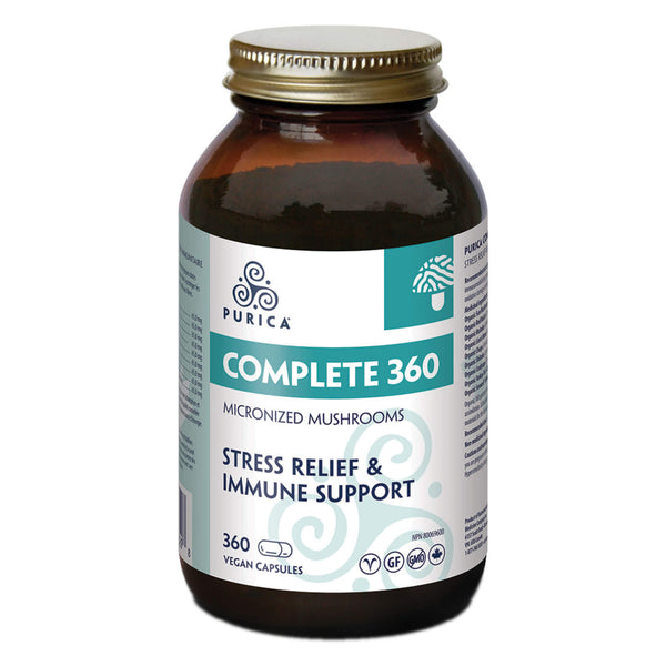 Purica Complete360MicronizedMushrooms StressRelief&ImmuneSupport 360VeganCapsules