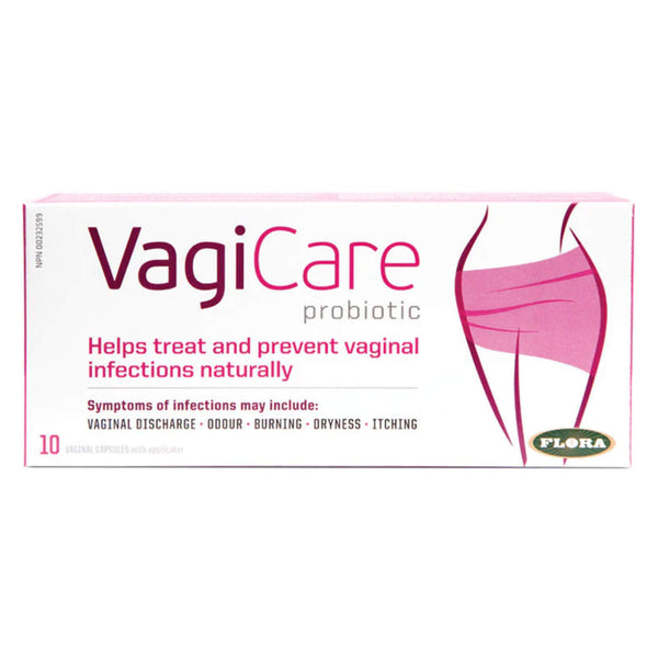 Flora VagiCareProbioticSuppository 10VaginalCapsulesWithApplicator