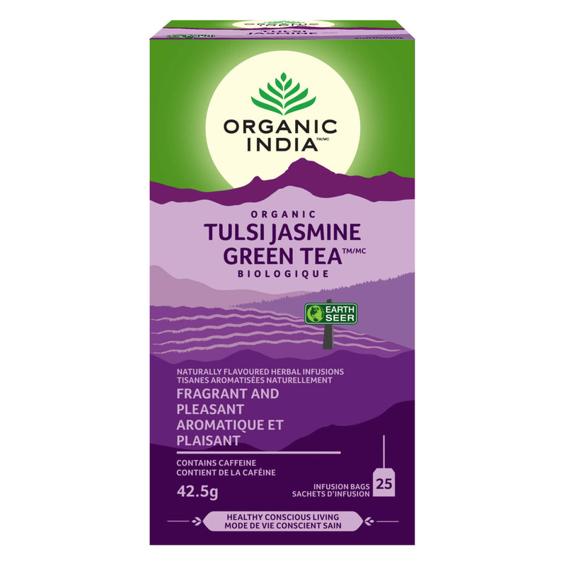 Box of Organic India Organic Tulsi Jasmine 25 Teabags