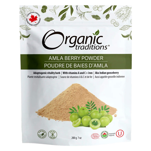 Package of Organic Traditions Amla Berry Powder 200g
