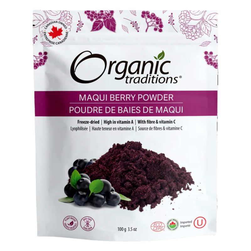 Bag of Organic Traditions Freeze Dried Maqui Berry Powder 100g
