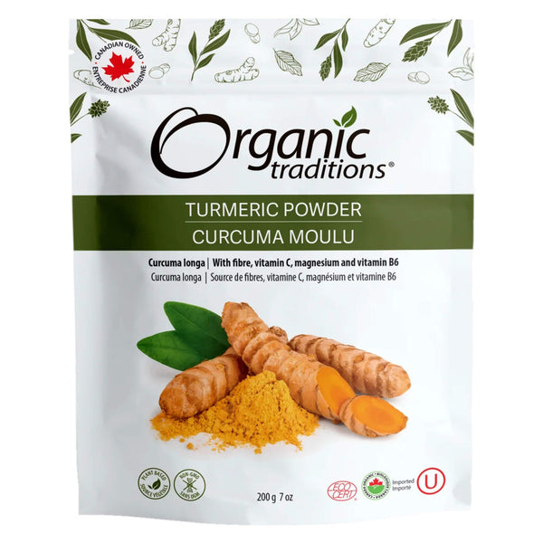 Package of Organic Traditions Turmeric Powder 200g
