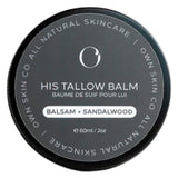 Tub of Own Skin Co. HIS Tallow Balm - Balsam + Sandalwood 60ml
