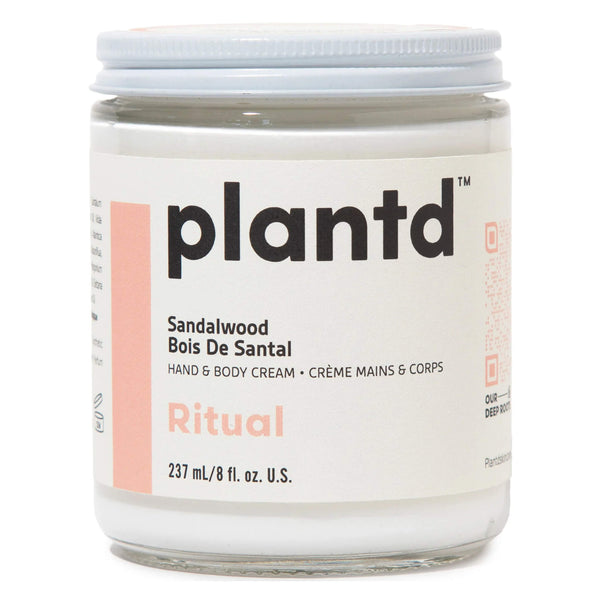 Jar of Plantd Hand & Body Cream Ritual 237ml
