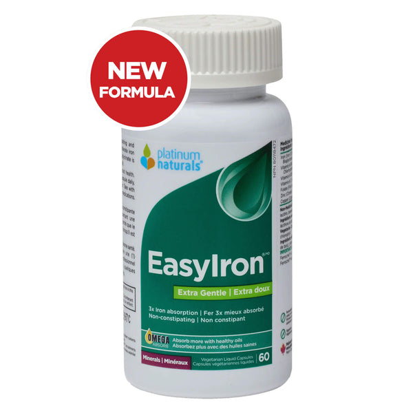 PlatinumNaturals EasyIron ExtraGentle 60VegetarianLiquidCapsules
