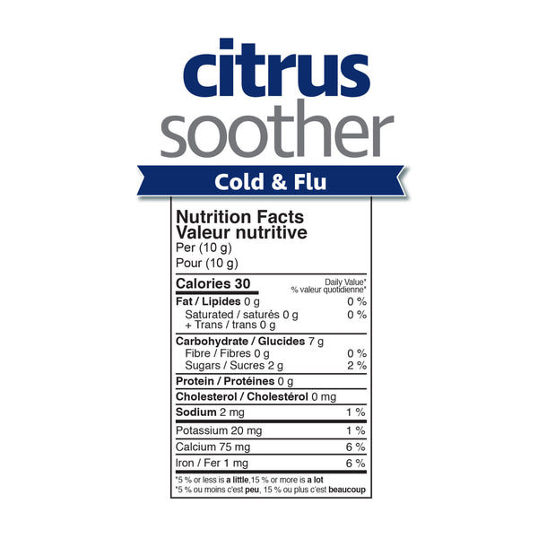 Prairie Naturals Citrus Soother Cold & Flu Information
