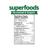 Prairie Naturals Fermented and Organic SuperFoods Green Foods & Fermented Mushroom Complex Information
