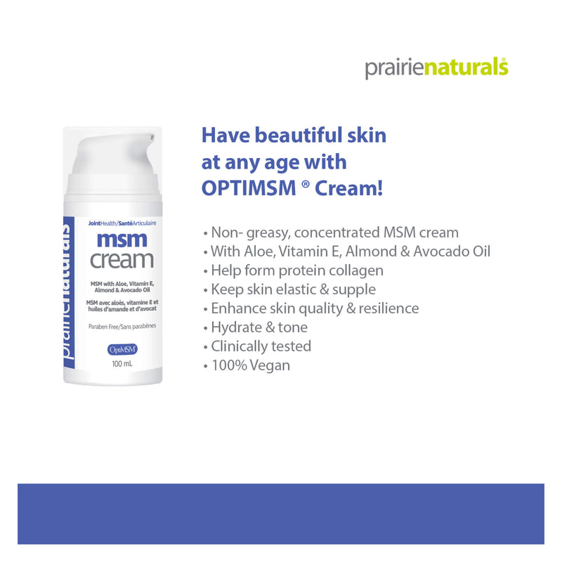 Prairie Naturals OptiMSM® Cream Information
