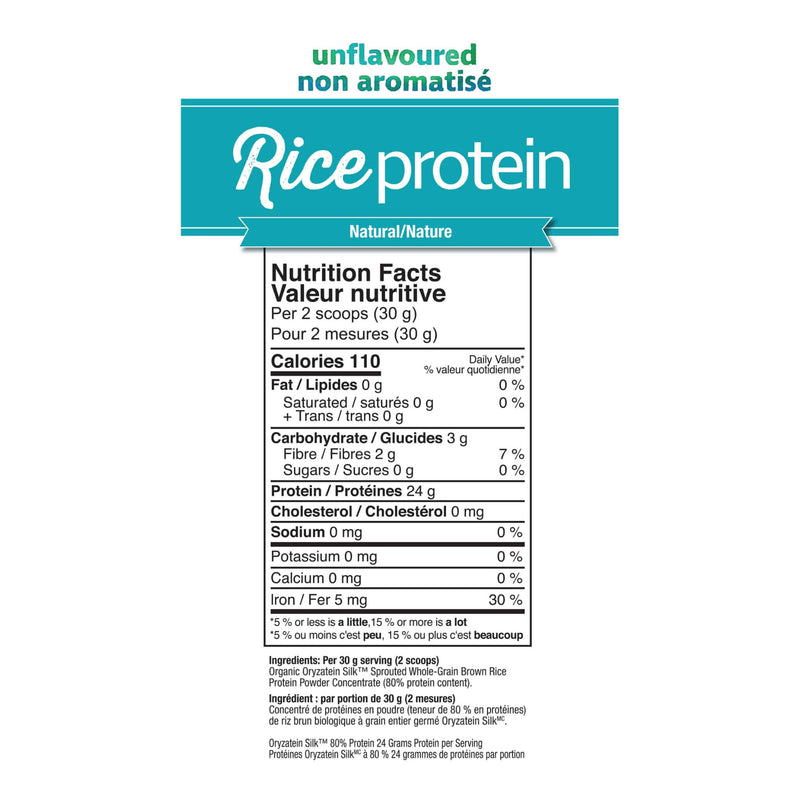 Prairie Naturals Organic Rice Protein Unflavoured Information
