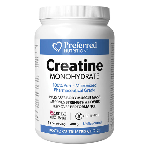 Tub of PreferredNutrion CreatineMonohydrate Unflavoured 400gPowder