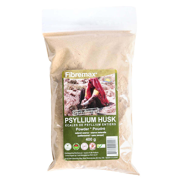 Bag of SourceOfLife PsylliumHuskPowder 400g