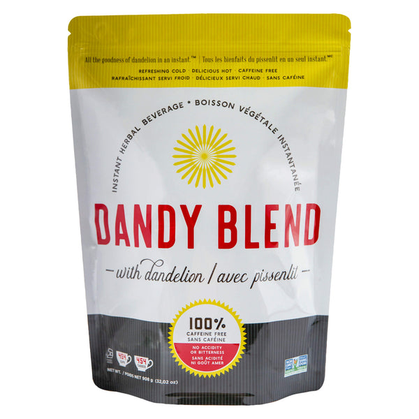 Bag of RawElements DandyBlend InstantHerbalBeverage 454Servings 908g