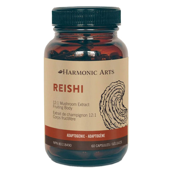 Bottle of HarmonicArts Reishi 60Capsules