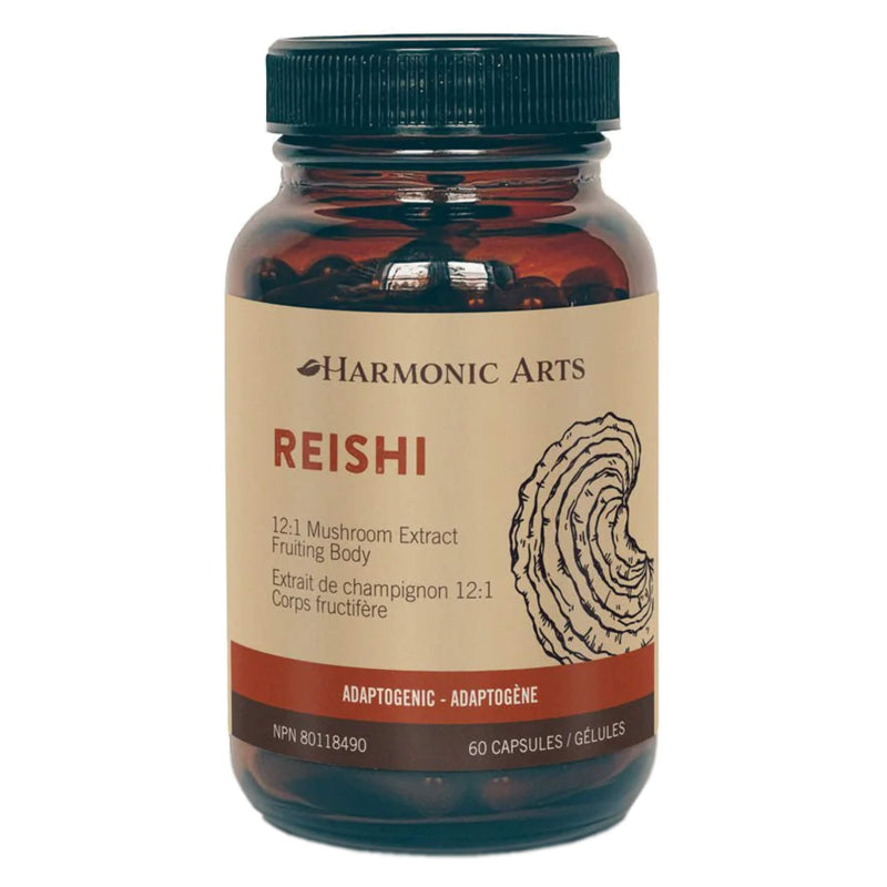 Bottle of HarmonicArts Reishi 60Capsules