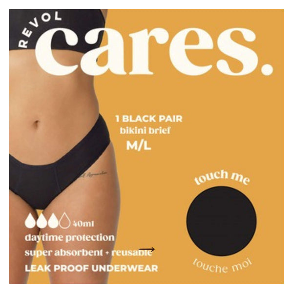 RevolCares BikiniBrief Black M/L