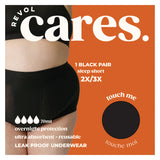 Box of RevolCares SleepShort Black 2X/3/X 1Pair