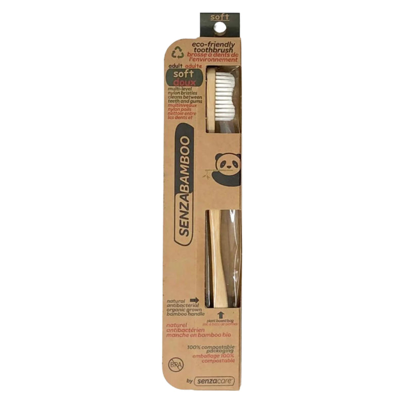 Package of Senzabamboo BambooToothbrush AdultSoft