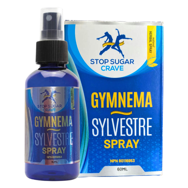 Spray Bottle and Box of Stop Sugar Crave Gymnema Sylvestre Spray 60ml