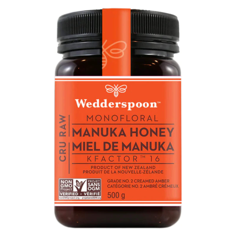 Jar of Wedderspoon Raw Manuka Honey 500g