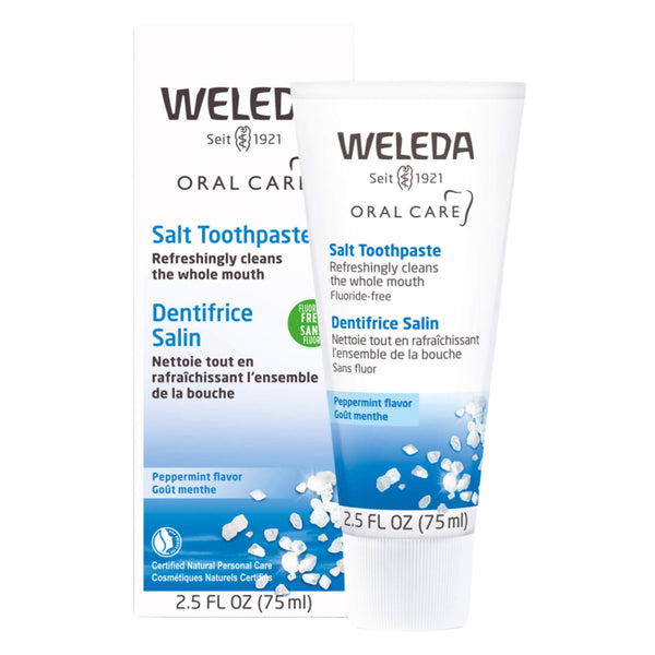 Box & Tube of Weleda Salt Toothpaste 2.5 Ounces
