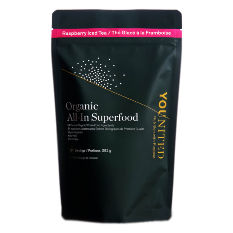 Bag of Younited All-InSuperfood RaspberryIcedTea 292g