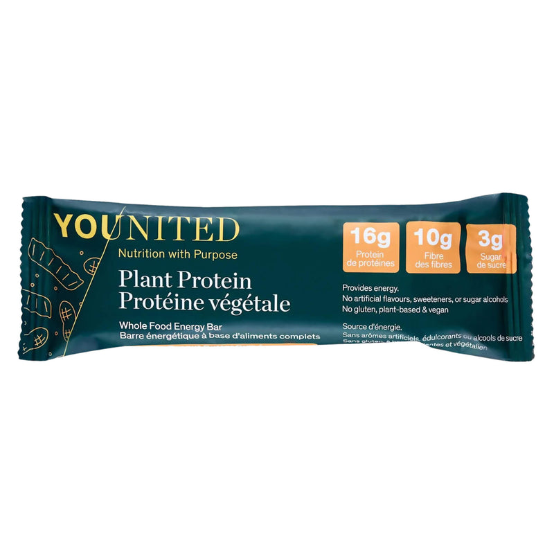 Younited PlantProtein WholeFoodEnergyBar CrunchyPeanutButterCup 60g