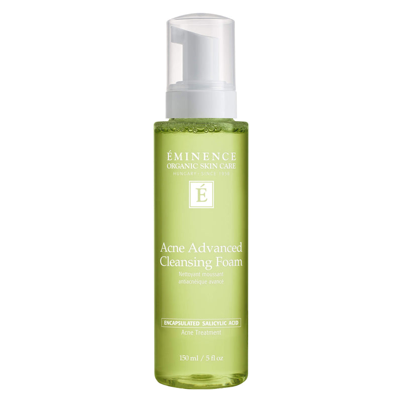 Pump Bottle of Eminence Acne Advanced Cleansing Foam 5 Ounces