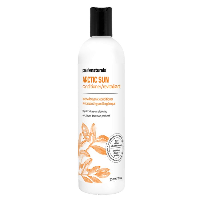 Bottle of Prairie Naturals Arctic Sun Hypoallergenic Conditioner 350 Milliliters